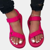 Farvenblok damesandaler med komfortsål – Chloé