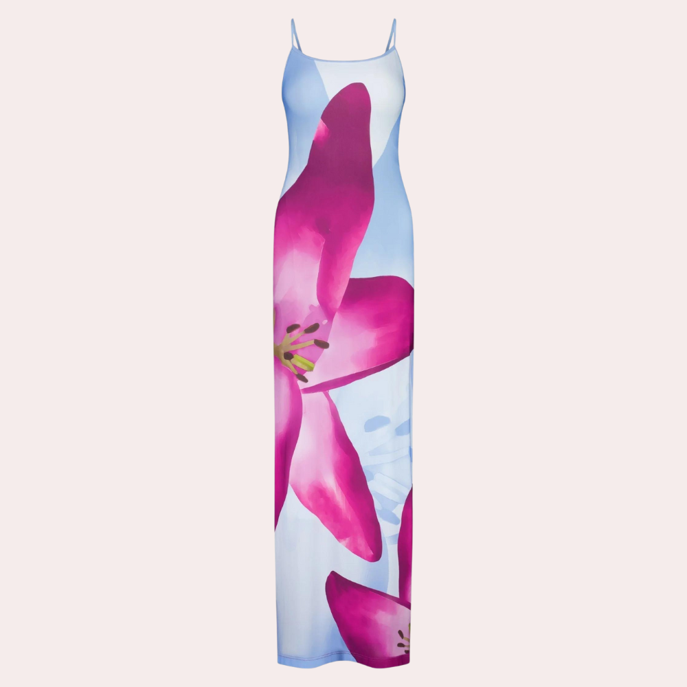 Casual sommerkjole med figurformende pasform – Lucine