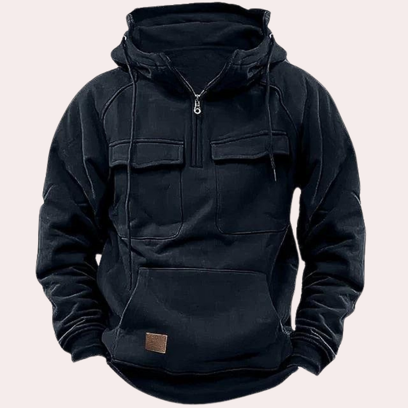 Stilfuld vinter-hoodie til mænd – Finn