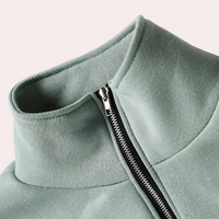 Stylischer Damen Trainingsanzug mit Pullover und Reißverschluss – Rihanna