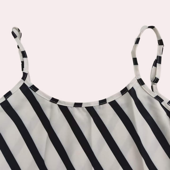 Ärmelloses Gestreiftes Sommerkleid – Marise