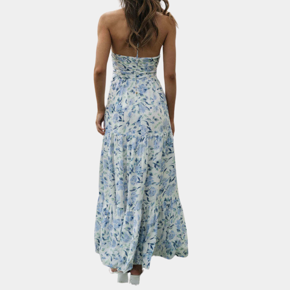 Long summer dress with halter neck – Soraya