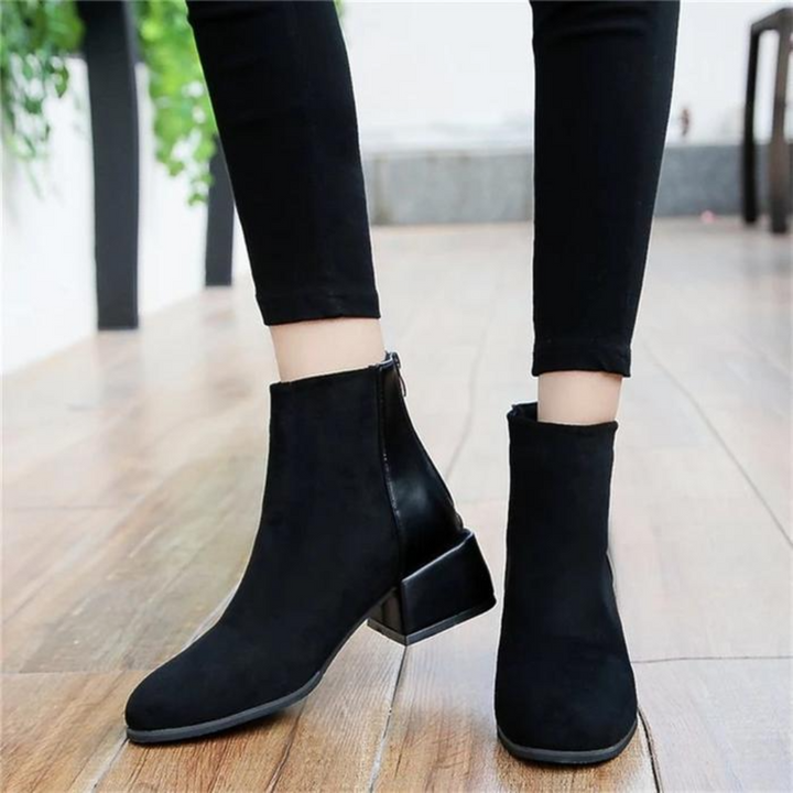 Women's ankle boots with block heel - Lira