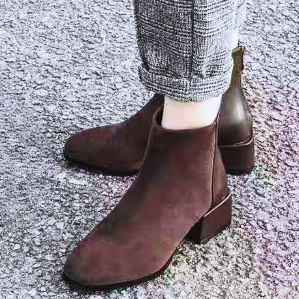 Women's ankle boots with block heel - Lira