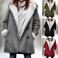Stylish Women's Suede Fleece Jacket - Camilla