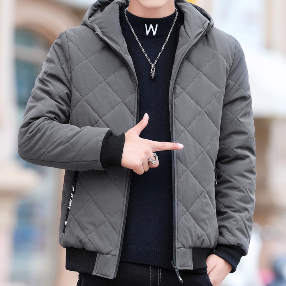 Padded Men's Jacket with Hood – Dario