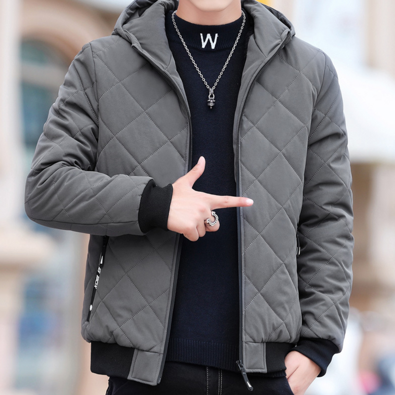 Padded Men's Jacket with Hood – Dario