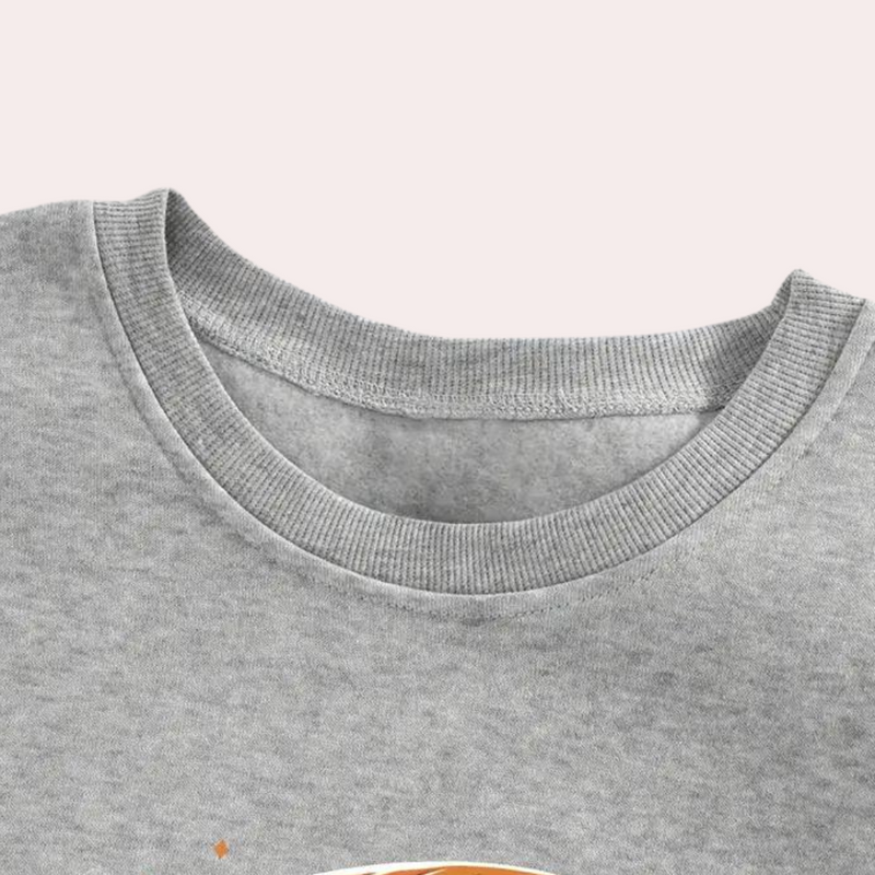 Women's Halloween Sweatshirt with Ghost Print – Liora