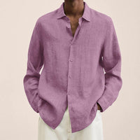 Camisa de lino para hombre con mangas largas – Finn