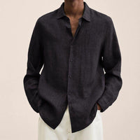 Camisa de lino para hombre con mangas largas – Finn
