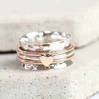 Rotating Heart Ring – Amara