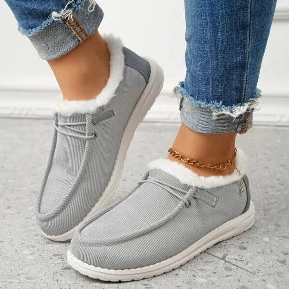 Zapatos de invierno slip-on para mujer con forro de felpa – Maren