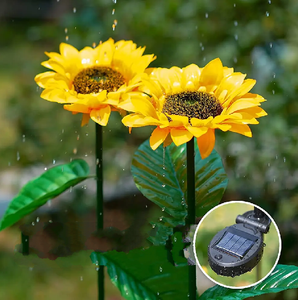 Wasserdichte Solar-Sonnenblumenlampe – SolarBloom