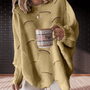 Damen Herbstpullover aus Rippenstoff mit asymmetrischem Saum – Annelie