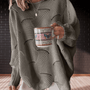Damen Herbstpullover aus Rippenstoff mit asymmetrischem Saum – Annelie