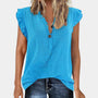 Lockere Damen Sommerbluse mit Knopfleiste – Léa