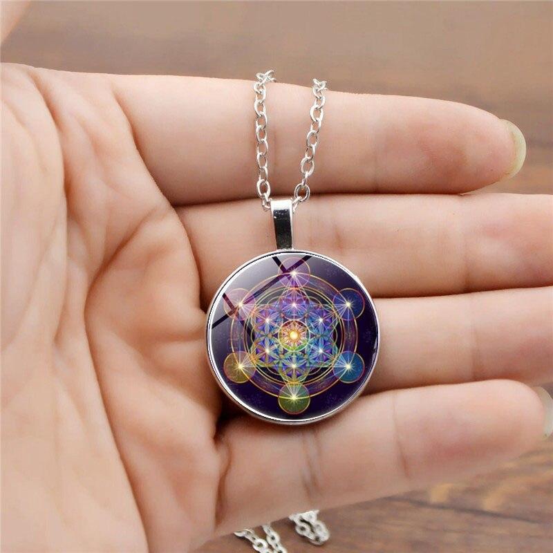 Colgante Chakra con Cubo de Metatrón - Solantra
