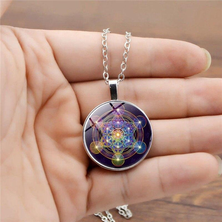 Colgante Chakra con Cubo de Metatrón - Solantra