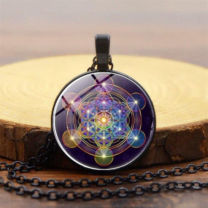 Colgante Chakra con Cubo de Metatrón - Solantra