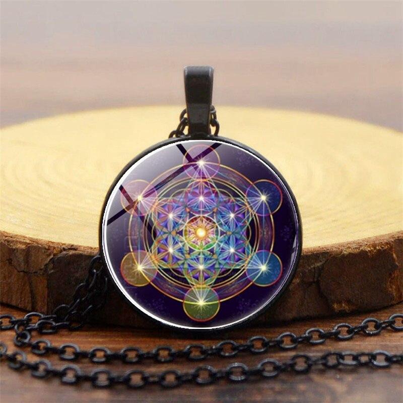 Colgante Chakra con Cubo de Metatrón - Solantra