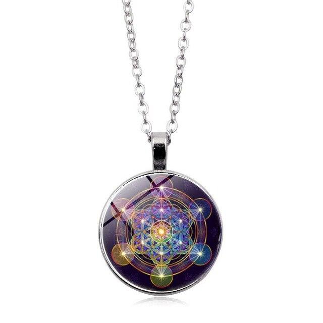 Colgante Chakra con Cubo de Metatrón - Solantra