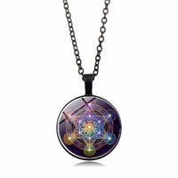 Colgante Chakra con Cubo de Metatrón - Solantra