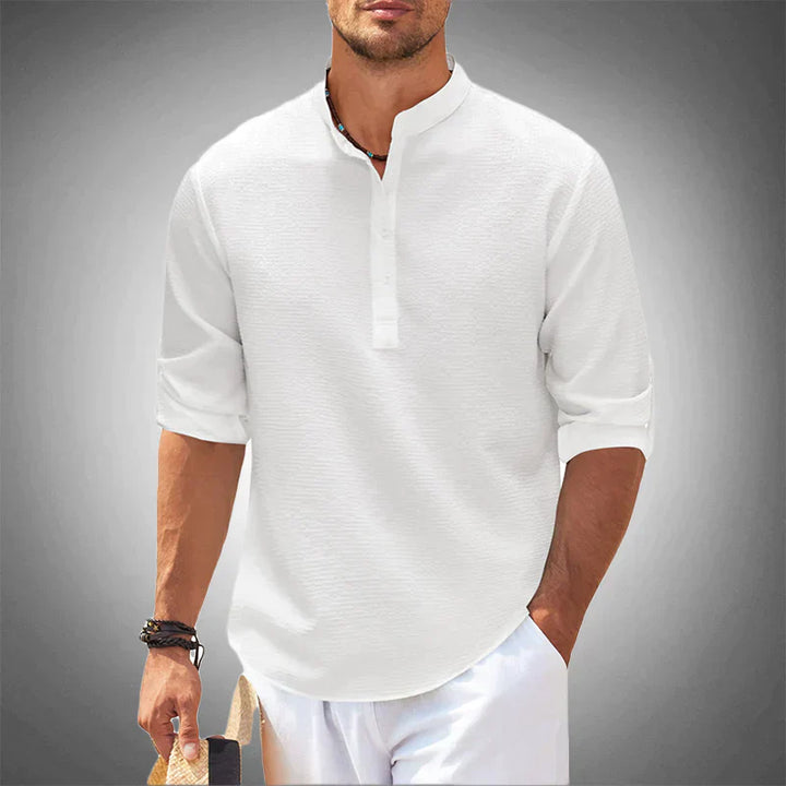 Camisa de verano para hombre transpirable de manga corta casual - Luca