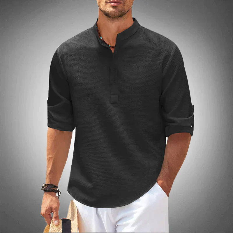 Camisa de verano para hombre transpirable de manga corta casual - Luca