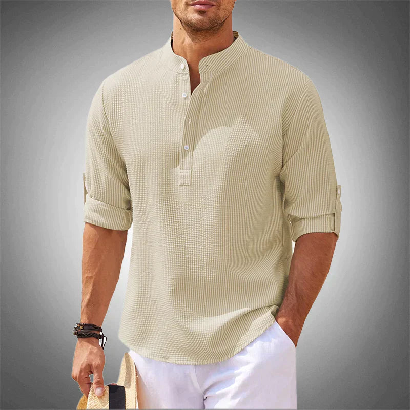 Camisa de verano para hombre transpirable de manga corta casual - Luca