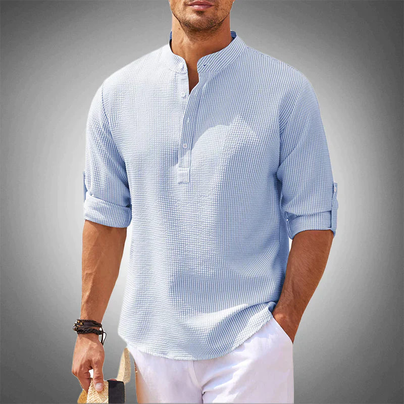 Camisa de verano para hombre transpirable de manga corta casual - Luca