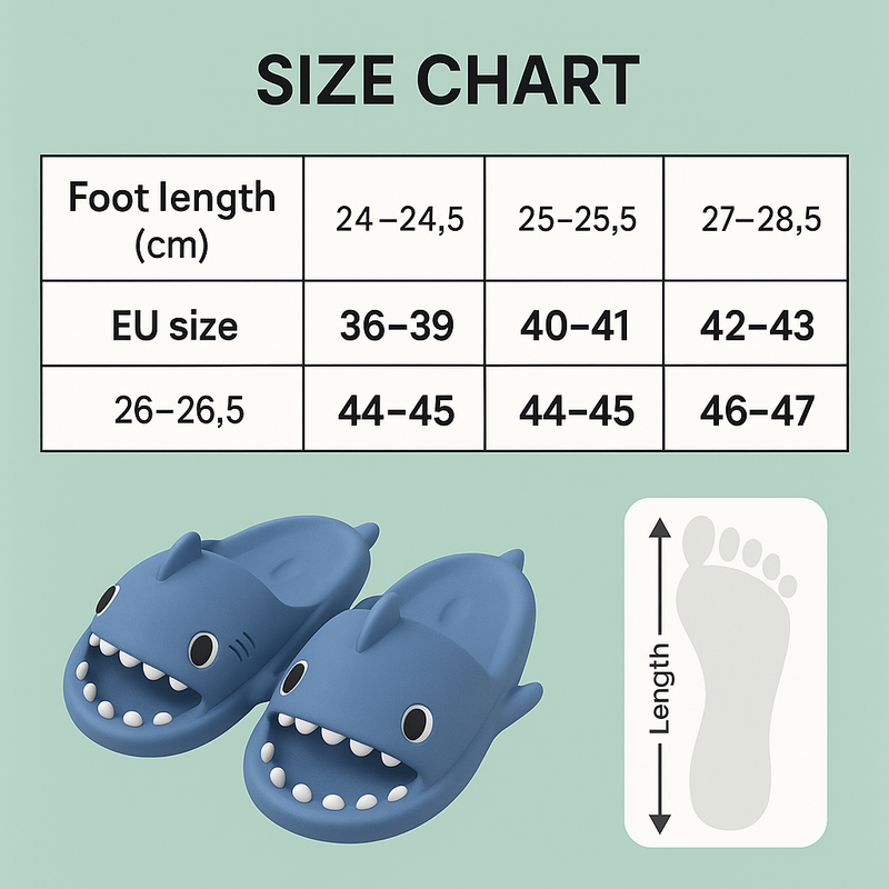 Pantuflas Trendy SoftSteps Sharkies – Suaves, Amortiguadoras