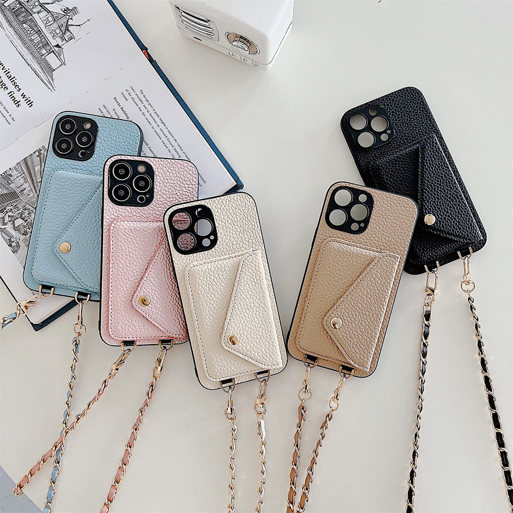 Functional iPhone Case with Wallet – Celeste