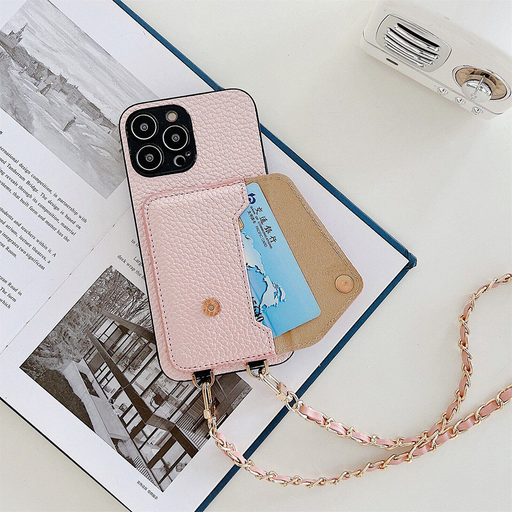 Functional iPhone Case with Wallet – Celeste