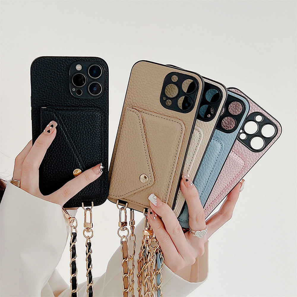 Functional iPhone Case with Wallet – Celeste