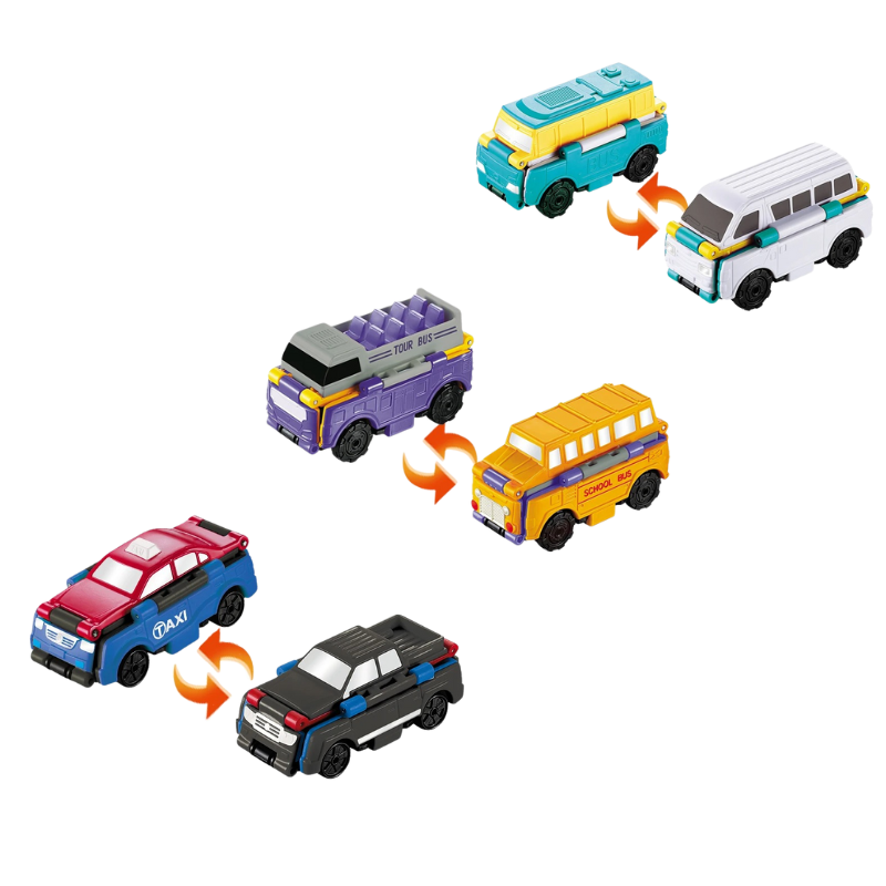 Double-sided Toy Cars for Imaginative Play - FlipWheels