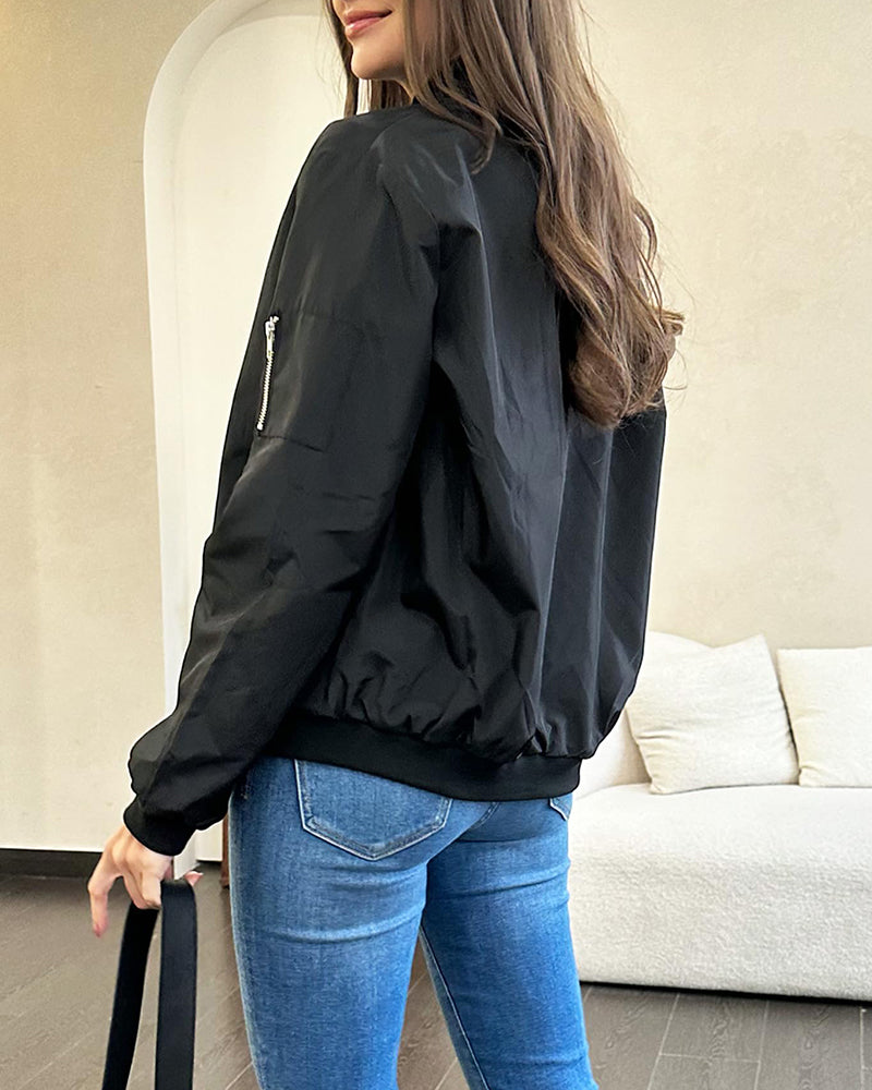 Stylish Women's Bomber Jacket - Rhea