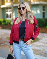 Stylish Women's Bomber Jacket - Rhea