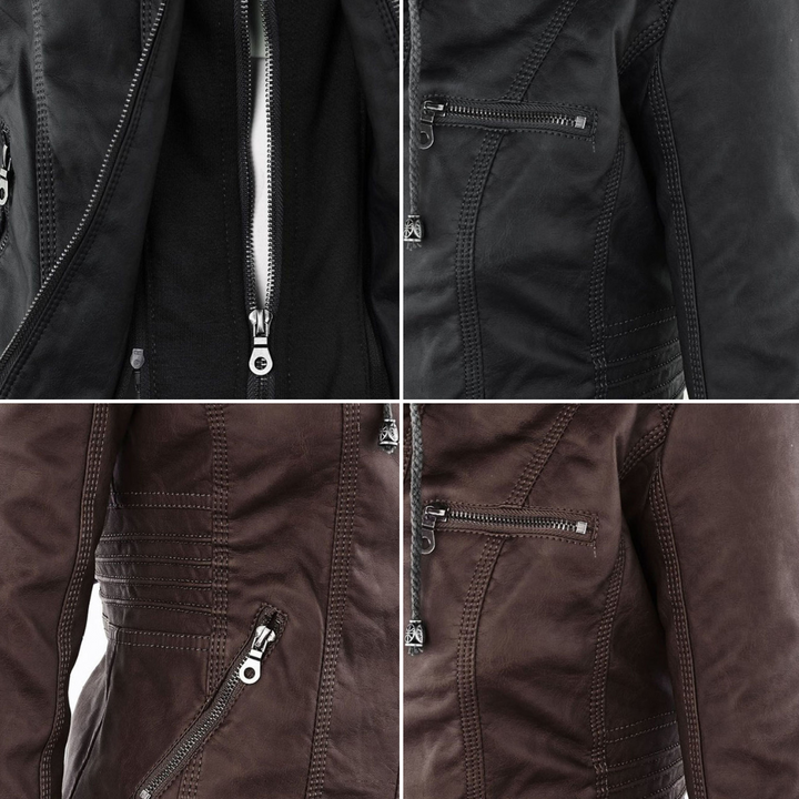 Modische Lederjacke - Zara