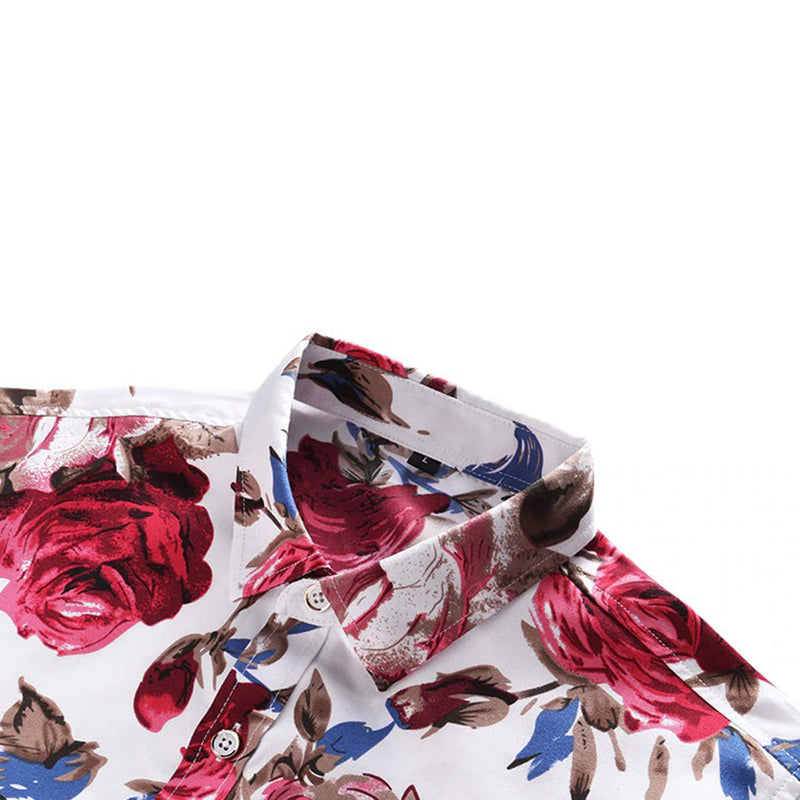 Trendy blomstermønster skjorte - Finn
