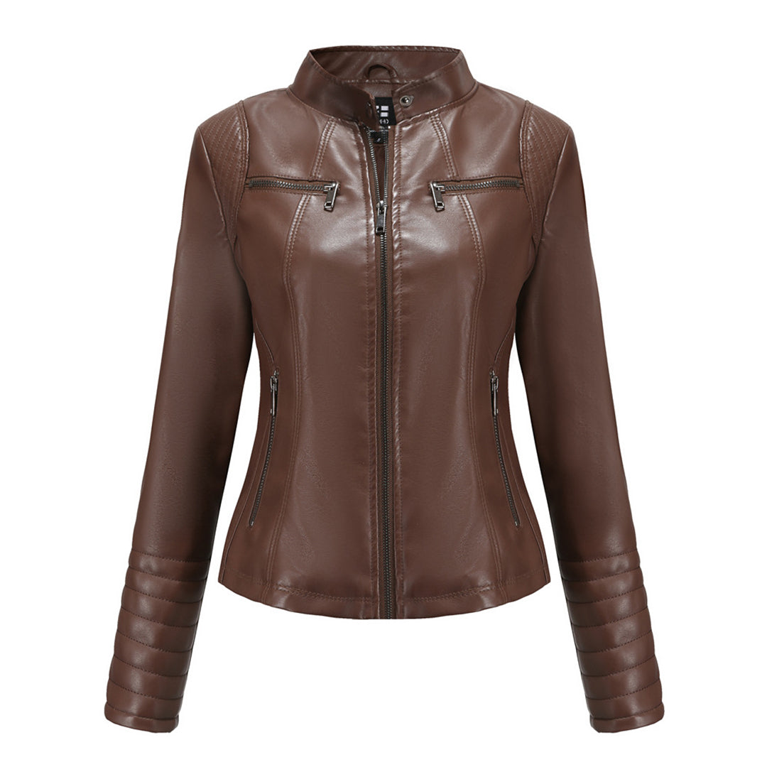 Stylisches Leder Damenjack – Elin