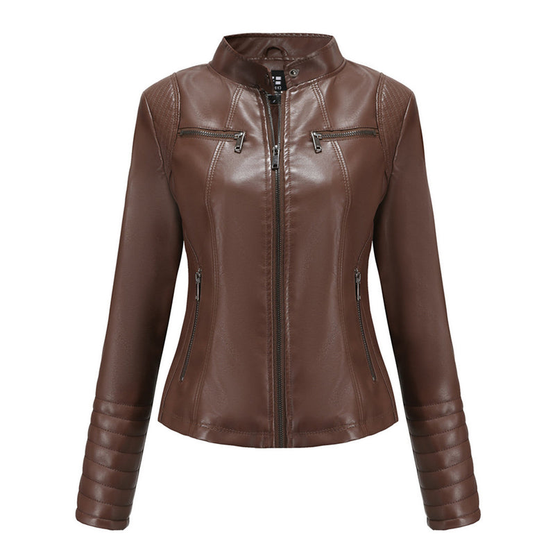 Stylisches Leder Damenjack – Elin
