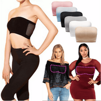 Set de 3 - Sujetador bandeau con soporte