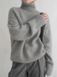Kasjmir dame rullekravepullover - Elise