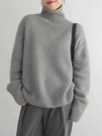 Luxe Women's Turtleneck Sweater - Elara