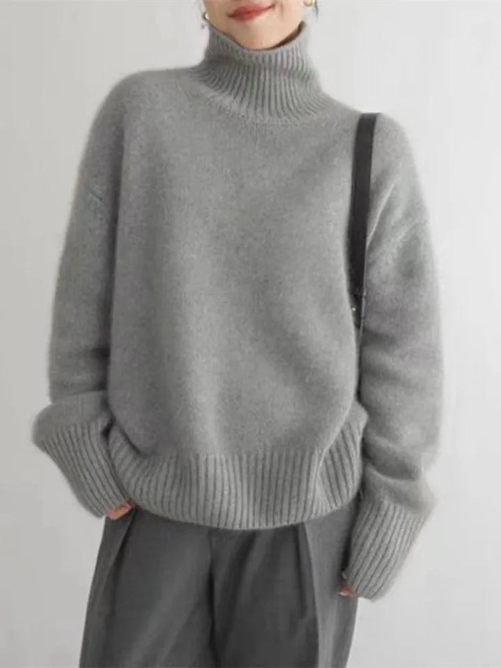 Cashmere Women's Turtleneck Sweater - Seraphina