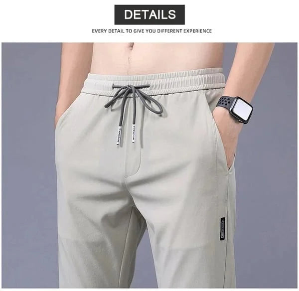 Modelos nuevos 2025 Pantalones elásticos de secado rápido unisex