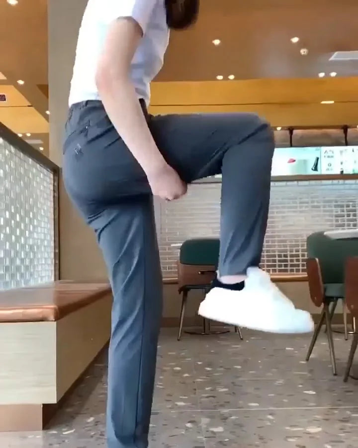 Modelos nuevos 2025 Pantalones elásticos de secado rápido unisex
