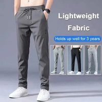 Modelos nuevos 2025 Pantalones elásticos de secado rápido unisex