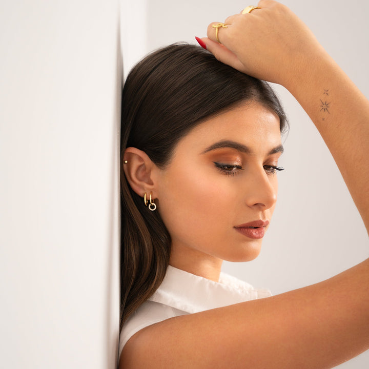 Connected Hoop Earrings – Nerida