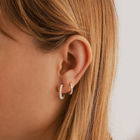 Stylish Cubic Zirconia Hoop Earrings – Aurina